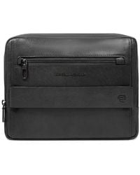 Piquadro - Solm Leather Messenger Bag - Lyst