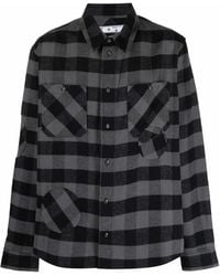 Off-White c/o Virgil Abloh - Kariertes Hemd Mit Patch-Detail - Lyst