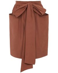 Chloé - Cotton Midi Skirt - Lyst
