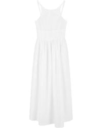 Emporio Armani - Cotton Long Dress - Lyst