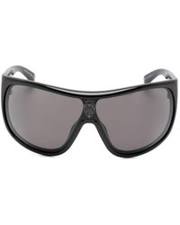 Gucci - Logo-Print Wrap-Frame Sunglasses - Lyst