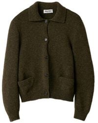 Miu Miu - Wool Cardigan - Lyst