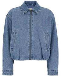 MICHAEL Michael Kors - Jacket With Classic Collar And Logo Plaque O - Lyst