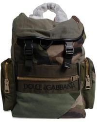 Dolce & Gabbana - Patchwork Camouflage Backpack - Lyst