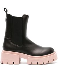Guess USA - Charlotte Chunky Leather Boots - Lyst