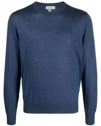 Canali - Jersey de punto fino con cuello redondo - Lyst