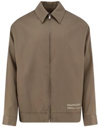 Golden Goose - Wool Gabardine Coach Jacket With Embroidery - Lyst