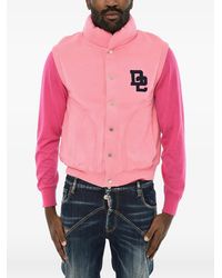 DSquared² - Jersey Con Logo Estampado Y Botón De Presión - Lyst