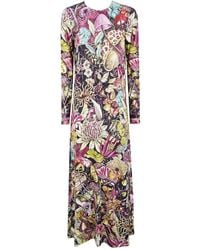La DoubleJ - Maxikleid mit Blumen-Print - Lyst
