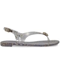 Casadei - Jelly Flat Sandals - Lyst