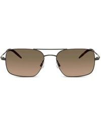 Oliver Peoples - Victory Ii Rectangle-Frame Sunglasses - Lyst