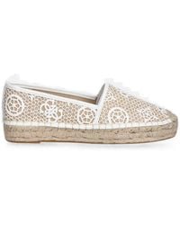 Guess - Joelynn Logo-Embroidered Crochet Espadrilles - Lyst