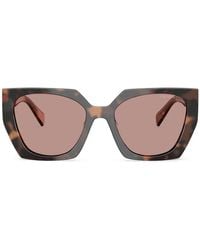 Prada - Geometric-Frame Sunglasses - Lyst