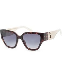 Marc Jacobs - Tortoiseshell-Effect Oversized-Frame Sunglasses - Lyst