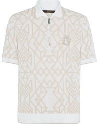 Billionaire - Poloshirt mit abstraktem Muster - Lyst