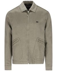 Massimo Osti Studio - Logo-Patch Zip-Up Jacket - Lyst