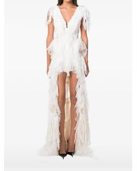 NORINA ST - Robe Longue Cygnus Olor À Volants - Lyst