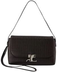 Courreges - Icotype Croc-Effect Shoulder Bag - Lyst