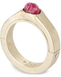 Parts Of 4 - Sistema Sterling- Ruby-Slab Ring - Lyst