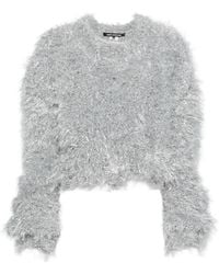 Junya Watanabe - Tinsel-Effect Cropped Sweater - Lyst