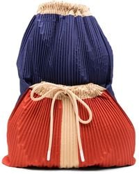 MULTITUDES BAGS - Plissé-Detail Drawstring Backpack - Lyst