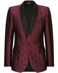 Dolce & Gabbana - Monogram-jacquard Tuxedo Suit - Lyst