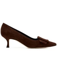 Manolo Blahnik - Maysale Buckle-Detail Pumps - Lyst