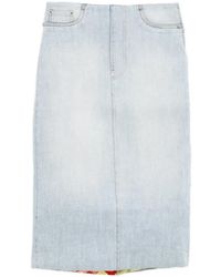 Acne Studios - Denim Midi Skirt - Lyst