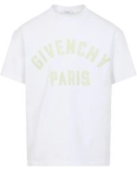 Givenchy - Katoenen T-Shirt Met Logoprint - Lyst