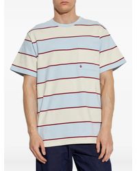 McQueen - Striped Short-Sleeve T-Shirt - Lyst