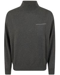 Peserico - Pull À Poche Poitrine - Lyst