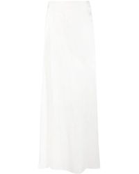 Fabiana Filippi - High-Waisted Satin Maxi Skirt - Lyst