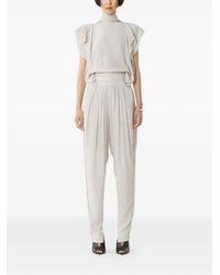 Lanvin - Blouse Met Ruchetail - Lyst