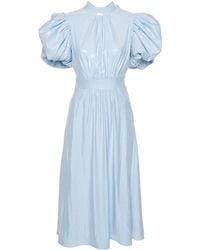 ROTATE BIRGER CHRISTENSEN - Puff-sleeve Sequined Midi Dress - Lyst