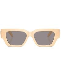 Versace - Medusa-Plaque Rectangle-Frame Sunglasses - Lyst