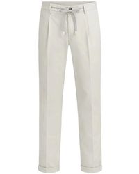 Mason's - Drawstring-Waist Twill Trousers - Lyst