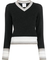 Barrie - V-Neck Cashmere Sweater - Lyst