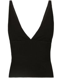 Dolce & Gabbana - Ribbed-knit Cropped Tank Top - Lyst