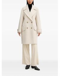 Paul Smith - Buttoned Double-Breasted Coat - Lyst