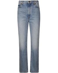 KHAITE - Danielle Jeans Van Stretch-Katoen - Lyst