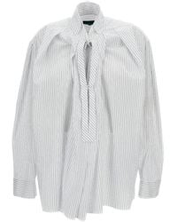 Jejia - Chemise Rayée À Col V - Lyst