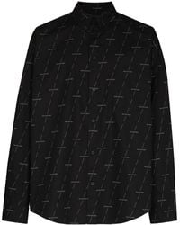 Balenciaga - Overhemd Met Logoprint - Lyst