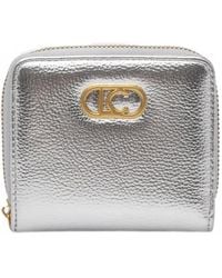 Lola Casademunt - Logo-Plaque Grained Wallet - Lyst