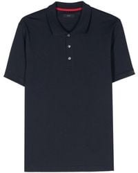 Fay - Logo-patch Cotton Polo Shirt - Lyst