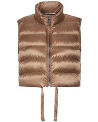 Max Mara - Quilted Cropped Gilet - Lyst