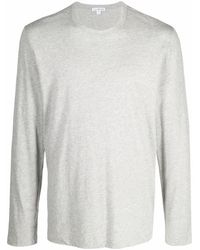 James Perse - T-Shirt mit melierter Optik - Lyst