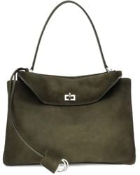 Balenciaga - Medium Rodeo Top-Handle Suede Shoulder Bag - Lyst