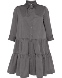Fabiana Filippi - Tiered-skirt Cotton Dress - Lyst