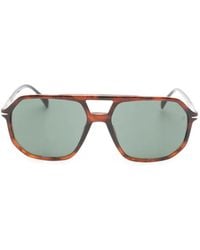 David Beckham - Sonnenbrille Mit Eckigem Gestell - Lyst