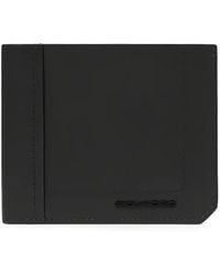 Piquadro - Logo-Plaque Bifold Wallet - Lyst